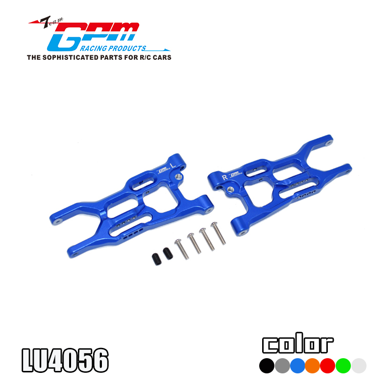 ALUMINUM REAR LOWER ARMS LU4056 FOR 1/10 4WD LASERNUT TENACITY ULTRA 4 ROCK TACER-LOS03028